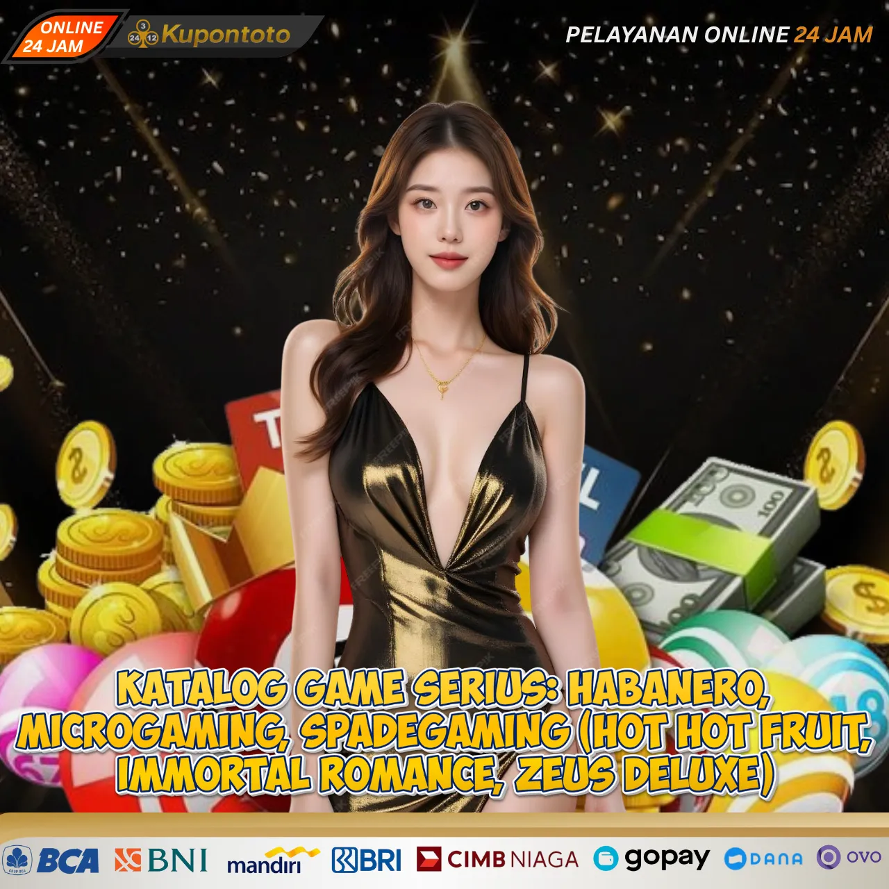 Kupontoto 🛌 Katalog Game Serius: Habanero, Microgaming, Spadegaming (Hot Hot Fruit, Immortal Romance, Zeus Deluxe) - eCommerce